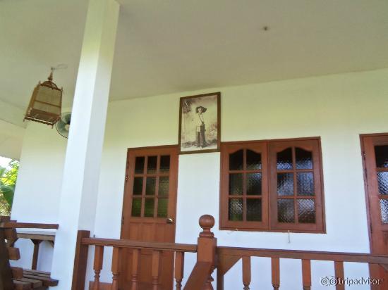 Our front porch (private bungalow)