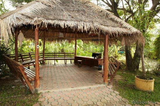 Internet Cafe (The PC works). Wireless router hidden in the roof.