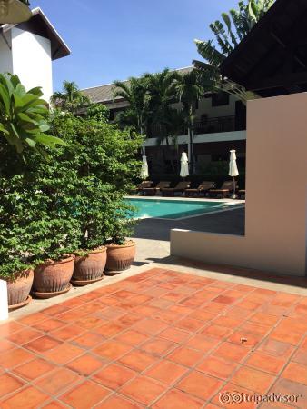 Clean beautiful pool area is such a nice reprieve from the heat