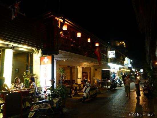 modern ground floor with traditional Thai house upstairs