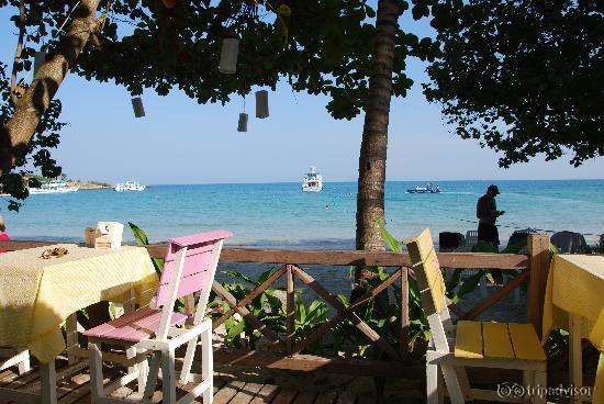 View from the resort restaurant