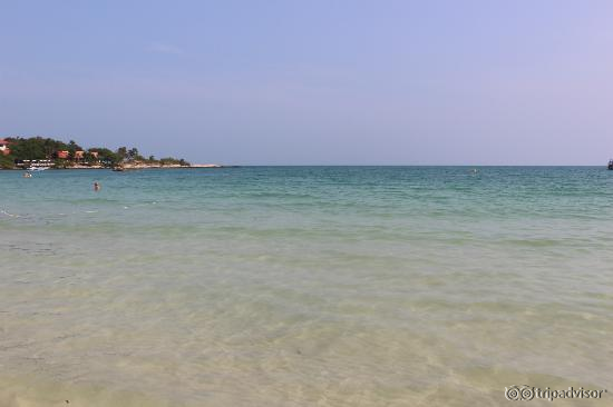 Beach - very clean, but this was taken during a rare boat free moment