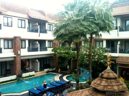 Vue de la chambre (temps gris pluvieux - mois de juillet)