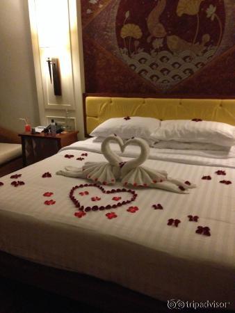 What the hotel set up for us the night my boyfriend proposed
