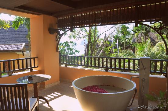 View from the honeymoon delux room