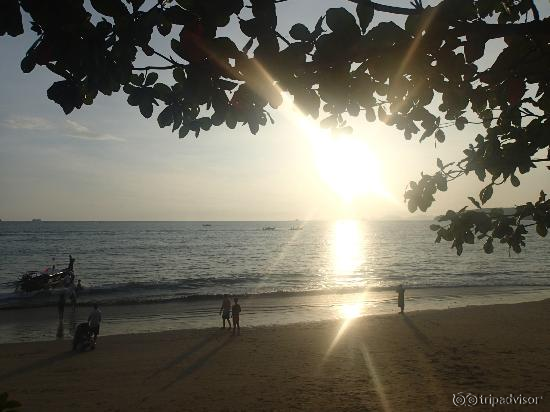 View from resort beach