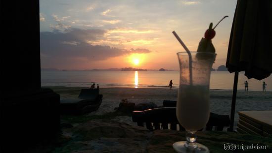 Sunset at happy hour