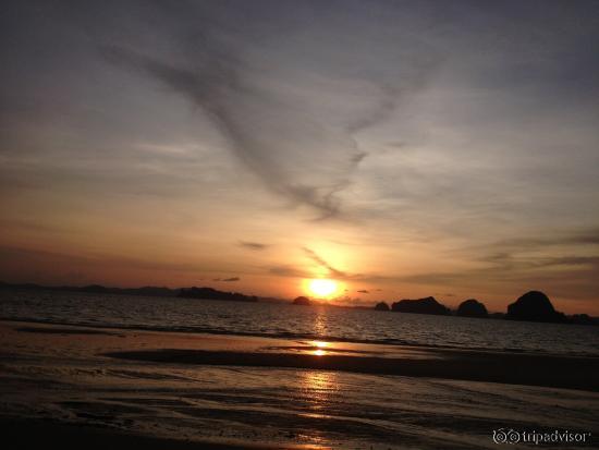 Sunset from the hotel beach