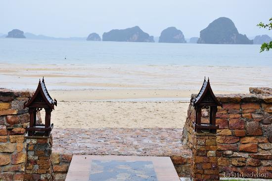 the beautiful unspoilt beach