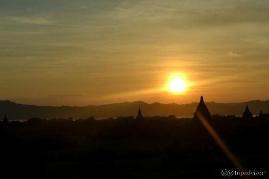 vista del atardecer