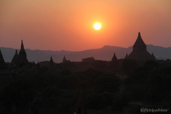 coucher de soleil depuis le 2ème niveau