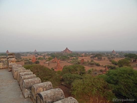 From here you can see the vast plains and thousands of stupas.