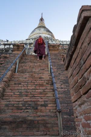 Steep stairs