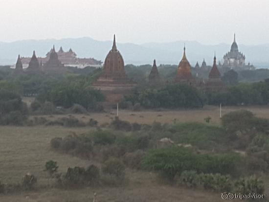 View from Shwesandaw pagoda: west