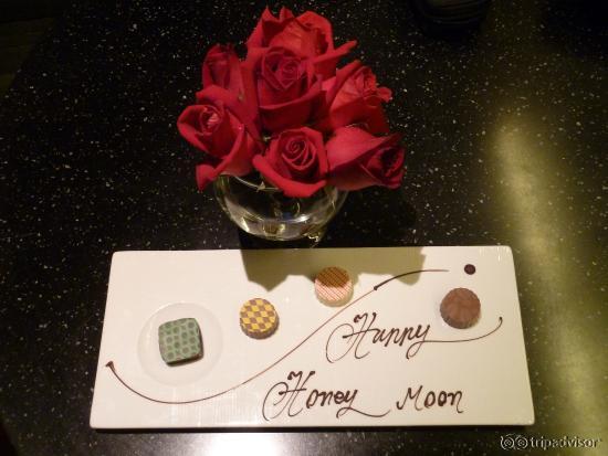 The roses were a nice touch