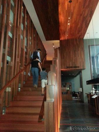 Stair to lobby
