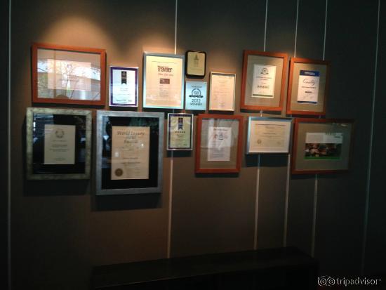 Numerous travel awards