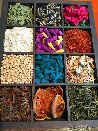 The natural ingredients that go into the spa products