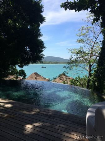 Daytime view from our villa