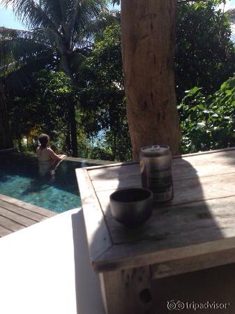 Private infinity pool and lounge sofa/deck