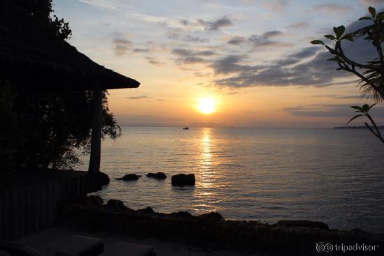 Sunrise from our ocean view villa!