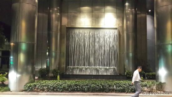 Entrance waterfall facade