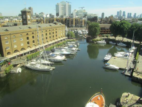 View of St. Katherin Dock from room