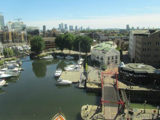 View from room looking onto St. Katherine Dock.