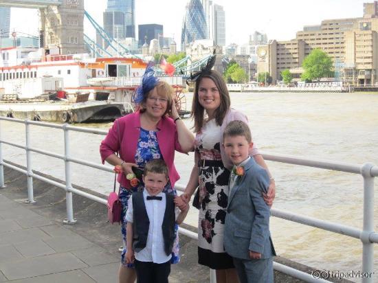 The hotel from across the River Thames. Great location