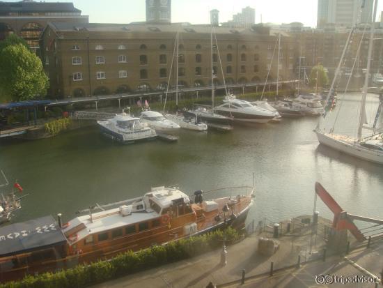 ST KATHARINE'S WHARF FROM MY ROOM