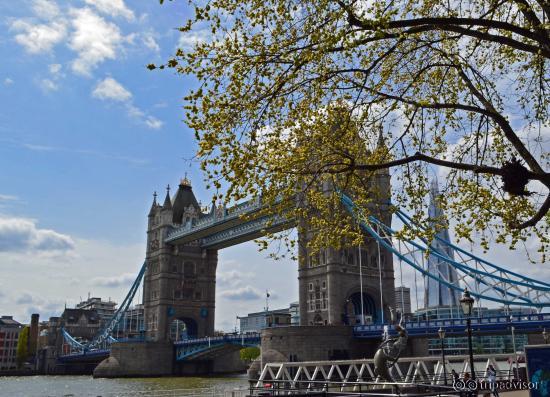 Direkt vor dem Hotel liegt die Tower Bridge