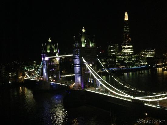 View at night from suite on 11th floor