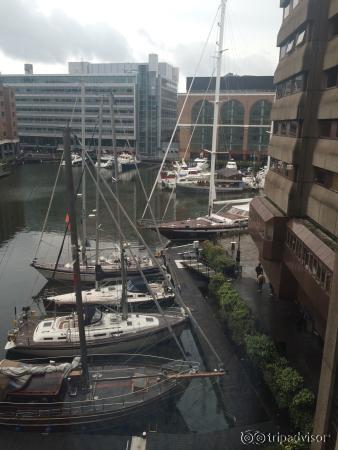 View of marina from room.