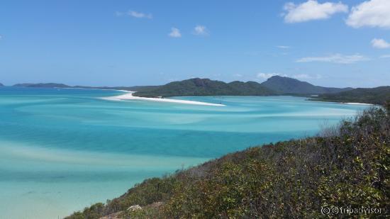 Blick vom Hill Inlet auf Whitehaven Beach