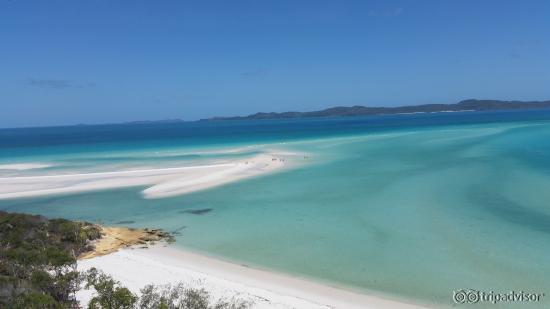 Blick vom Hill Inlet auf Whitehaven Beach