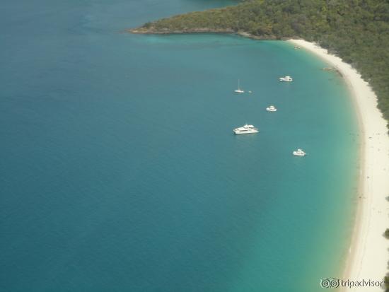 Chegando em Whitehaven Beach...