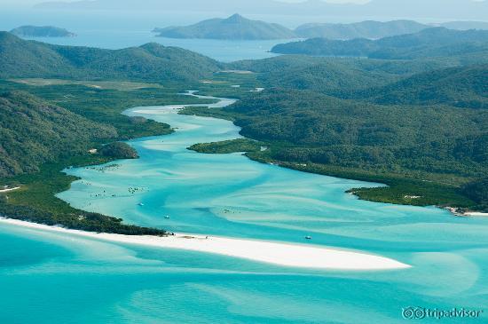 Hill inlet from the air