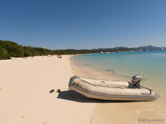 The white silica sands of Whitehaven Beach