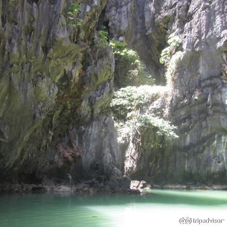 inside the lagoon - just a small lagoon actually