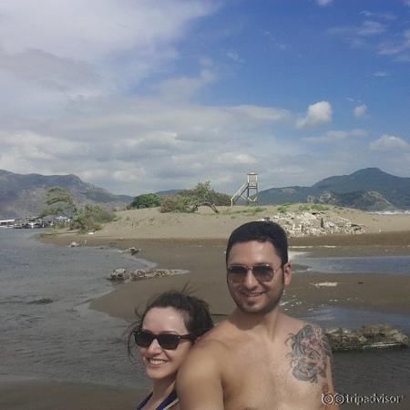 4.5 km plajı yürüyerek ulaştığımız son nokta