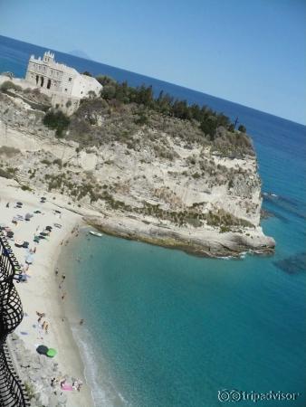 La spiaggia vista dall'alto