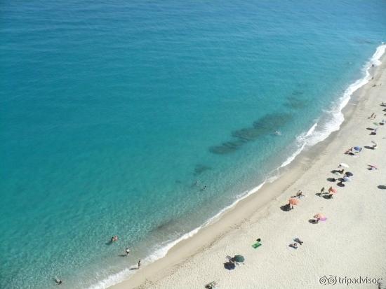 La spiaggia vista dall'alto