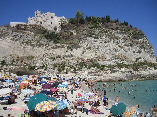 Tropea Beach looking at Santa Maria dell'Isola