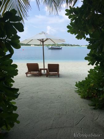 Path to the beach outside the beach villa