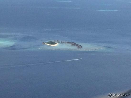 Flying to Rangali Island passing the new Drift resort on route