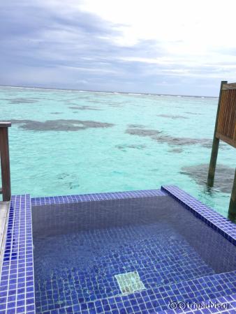 Dipping pool at Overwater Bungalow