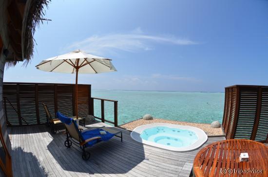 Deluxe Water Villa deck