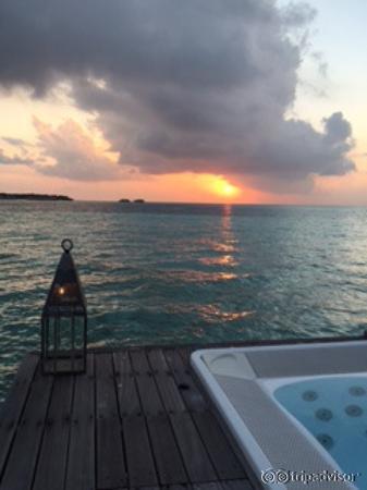 deck in the spa water villa