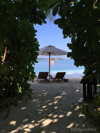 Personal beach from the beach villa!