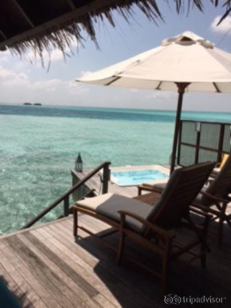 spa water villa deck